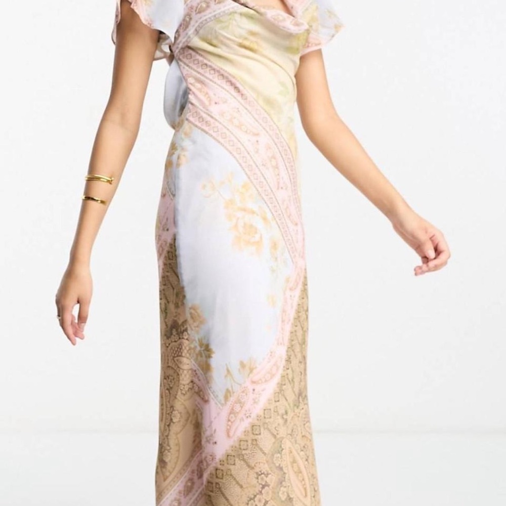 Elegant Boho Multicolor Maxi Dress